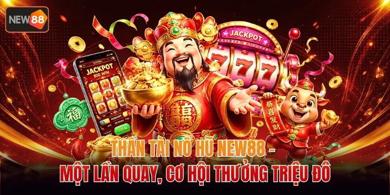Thần Tài Nổ Hũ NEW88 - Một Lần Quay, Cơ Hội Thưởng Triệu Đô