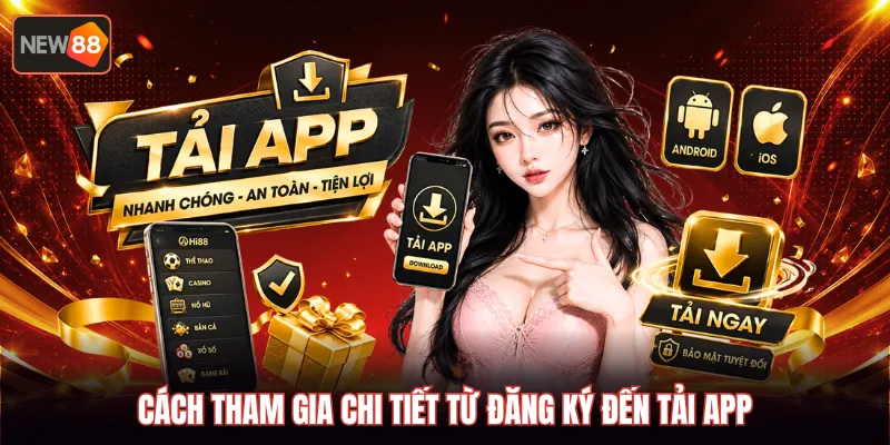 Cách tham gia chi tiết từ đăng ký đến tải app