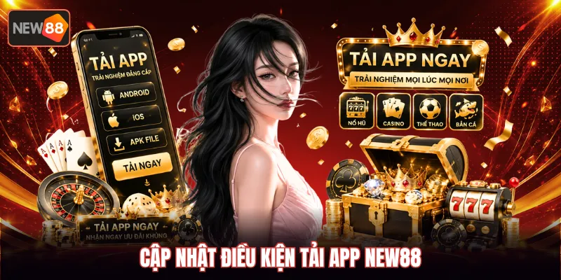 Cập nhật điều kiện tải app NEW88
