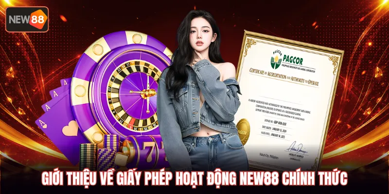 Giới thiệu về giấy phép hoạt động new88 chính thức