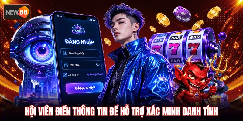 Hội viên điền thông tin để hỗ trợ xác minh danh tính